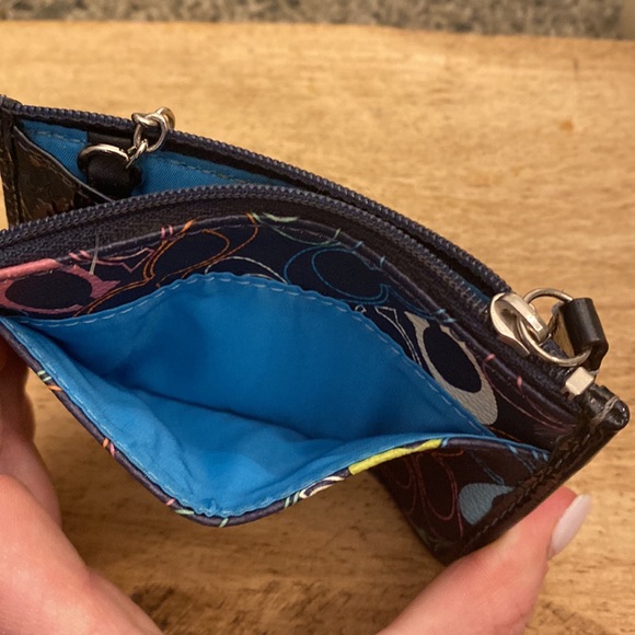 Coach Signature Keychain with ID/Coin Case - Picture 4 of 5